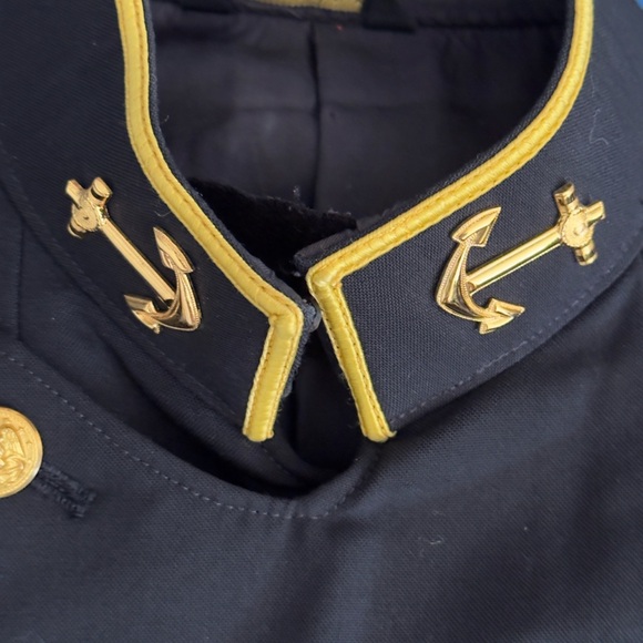 Vintage US Naval Academy Jacket Uniform Flying Cross Navy Jacket Preppy Academia - Picture 7 of 16